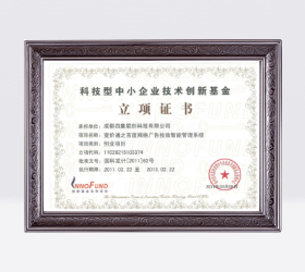 創(chuàng)新基金立項書